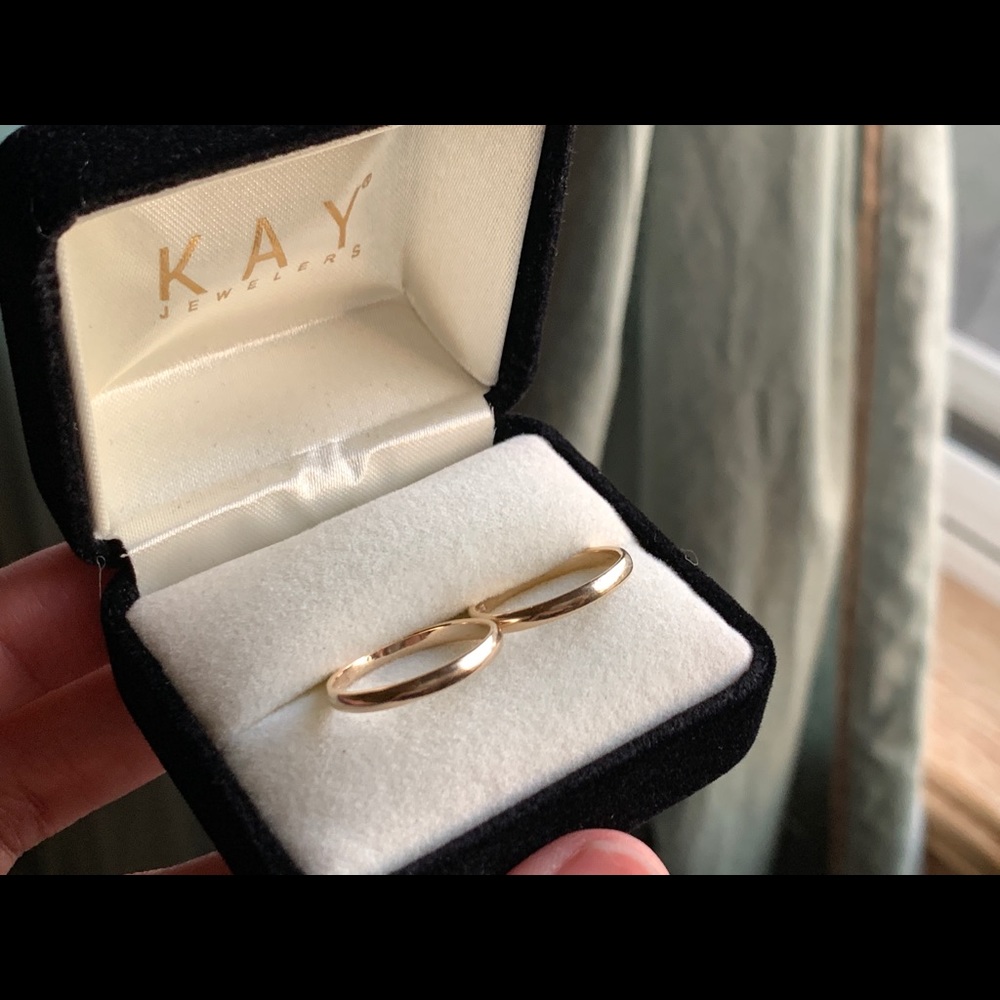 2mm Yellow Gold Bands 14K and 10K